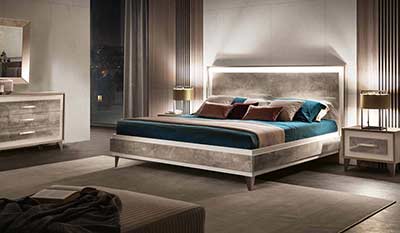 Modern Fabric bed EF Amber