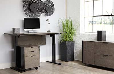 Oslo Electric Standing Desk by Unique Furniture