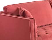 Pink Velvet Sofa AL Lisha