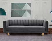 Dark Gray Velvet Sofa AL Delbert