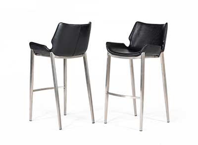 Black Eco-Leather Bar Stool VG Daw