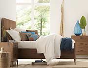 Modern Bed in Walnut Finish MS 816