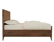 Modern Bed in Walnut Finish MS 816