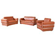 Camel Leather Sofa set GU 04