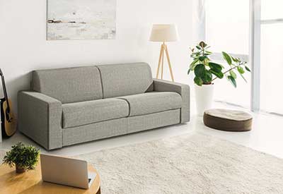 Gray Fabric Sofa Bed VG 321
