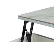 White Coffee Table with storage EF 88