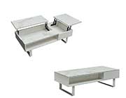 White Coffee Table with storage EF 88