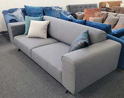 Light Gray Fabric Sofa Enzo