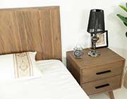 Walnut Modern Bed VG clarissa