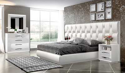 Modern Bedroom in White EF Empress