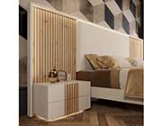 Modern bed walnut made in spain EF Safari 116