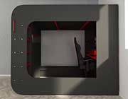 Red and Black Gamer Bed EF Futura