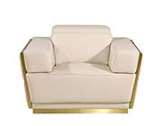 Beige Leather Sofa Set GL 111