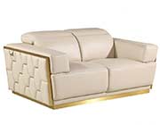 Beige Leather Sofa Set GL 111