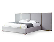 Light Gray and Gold Bed VG Gera
