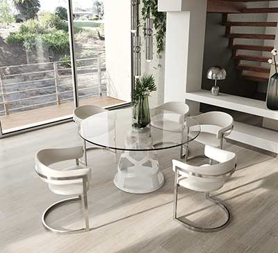 Clear Glass Top Table VG Lillian