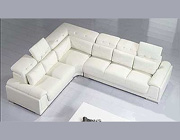 Leather White Sectional Sofa VG 62