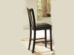 Boyer 24H Barstool in Black and Cherry Finish