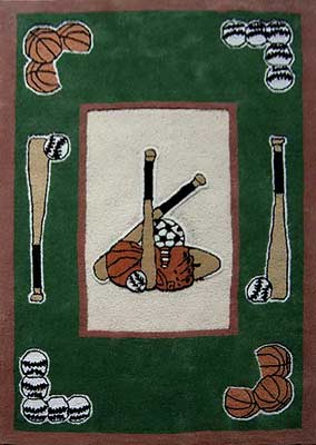 Baseball Kids Rug