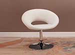 White Leisure Open Back Chair