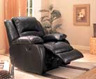 Black Leatherette Rocker Recliner CO 248