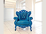 Blue Armchair Glamour 609