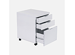 Gilbert File Cabinet in Black Lacquer/Chrome