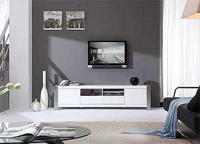 Modern White TV-Stand BM01