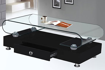 Modern coffee table with storage BQ34