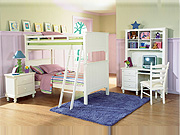 White Bunk Bedroom set HE875