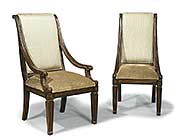 BT 302 Classical Italian Arm Chair in Mahogany Finish