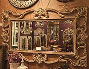 Ornament Designer Mirror in Tuscan Brown HRE 110