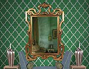 Gold Designer Mirror HRE 037