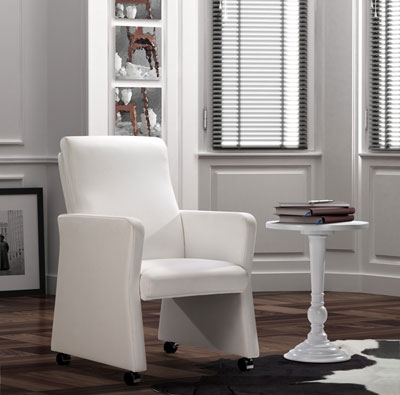 Contemporary White Office Chair Z-056