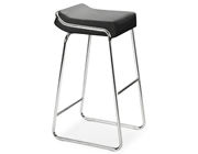 Leatherette Bar Stool Z041 in Black