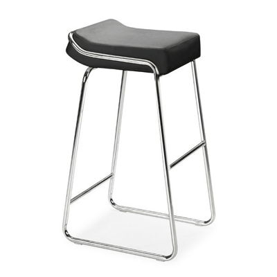 Leatherette Bar Stool Z041 in Black