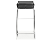 Leatherette Bar Stool Z041 in Black