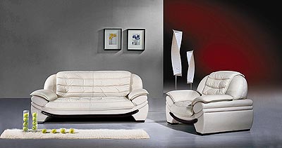 Leather sofa set Callisto