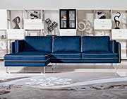 Modern Blue Sectional sofa VG464