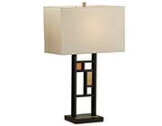 Contemporary Table Lamp with cream linen NL086