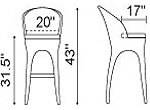 Modern Outdoor Bar stool ZU70