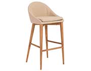 Baruch-B Bar Stool in Light Gray