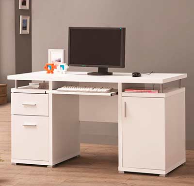 White Modern Desk CO 108