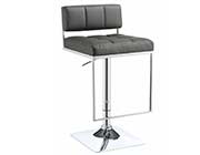 Black Leatherette Adjustable Bar Stool CO 194