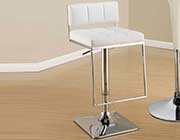 Black Leatherette Adjustable Bar Stool CO 194