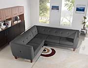 Modern Gray Fabric Sofa DS Wave