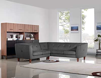 Modern Gray Fabric Sofa DS Wave