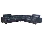 Holden Black Sectional Sofa