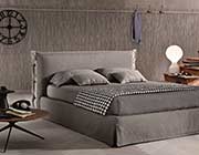 Modern gray fabric bed NJ085