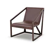 Modern Grey eco-leather lounge chair VG511